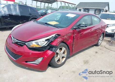 2016 Hyundai Elantra Value Edition z USA, uszkodzony, nr VIN 5NPDH4AE3GH777636